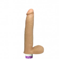 Pênis Jeff Stiker  silicone com vibrador e escroto