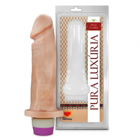 Pênis Realístico  com vibrador interno 18 x 4,5cm