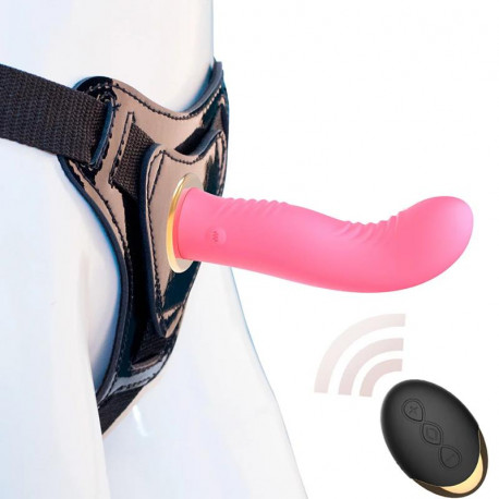 Cinta Peniana com vibrador e plug